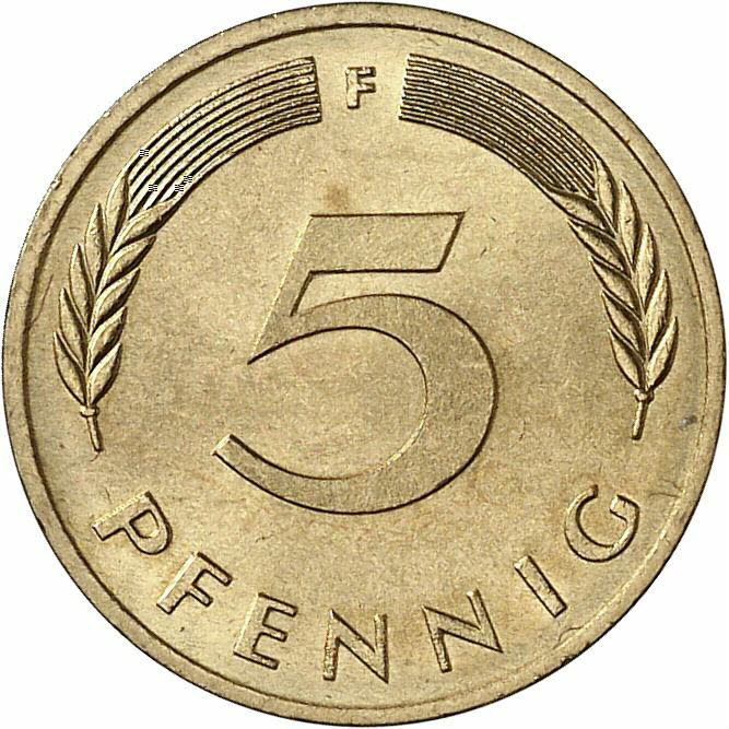DE 5 Pfennig 1980 F