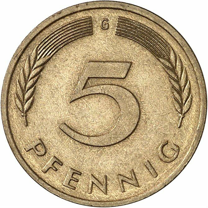 DE 5 Pfennig 1977 G