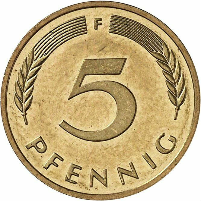 DE 5 Pfennig 1997 F