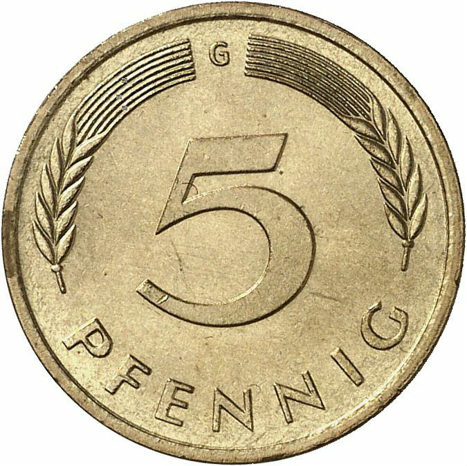 DE 5 Pfennig 1981 G