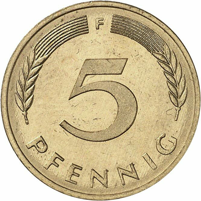 DE 5 Pfennig 1982 F