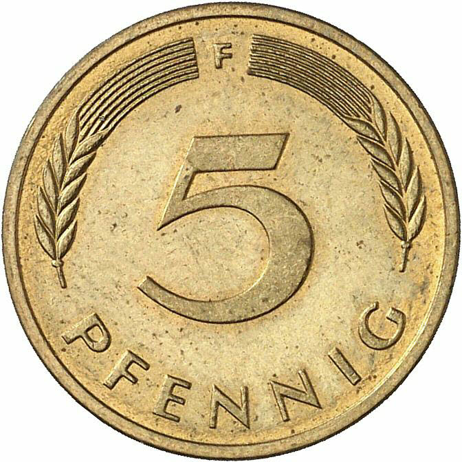 DE 5 Pfennig 1991 F