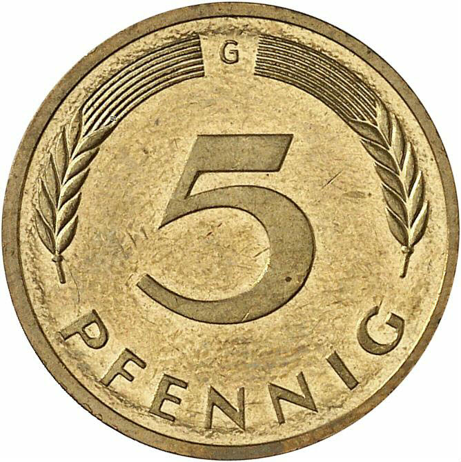 DE 5 Pfennig 1997 G