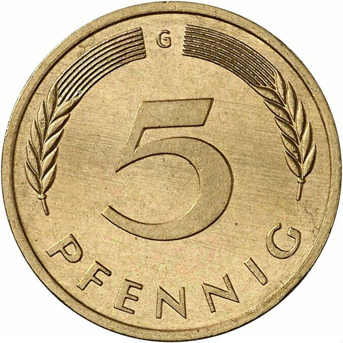 DE 5 Pfennig 1978 G