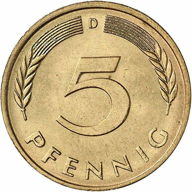 DE 5 Pfennig 1979 D