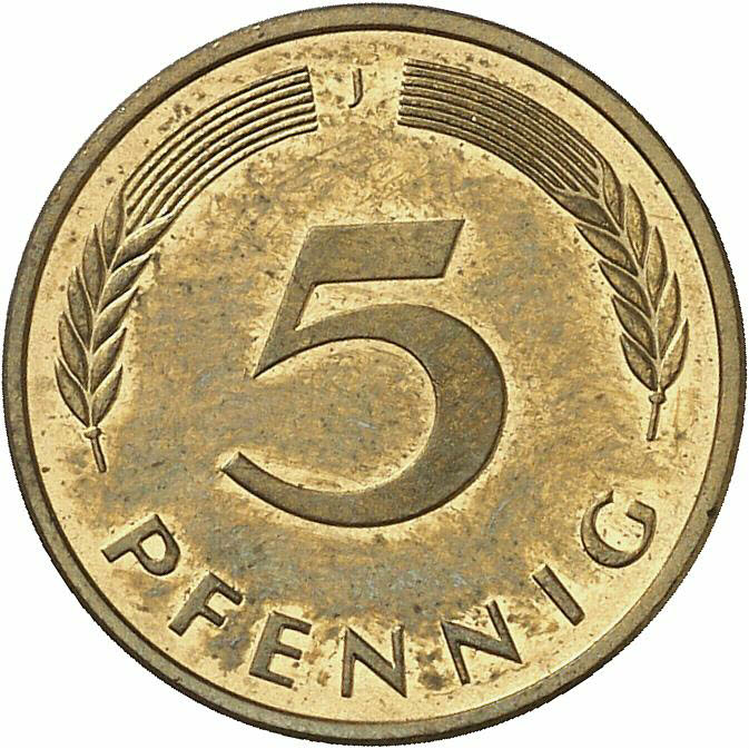DE 5 Pfennig 1992 J