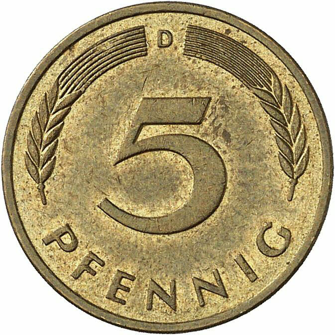 DE 5 Pfennig 1992 D