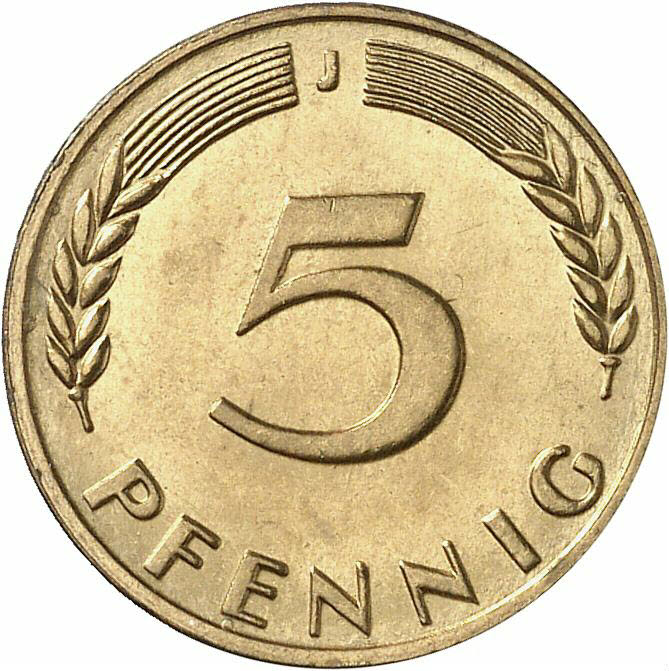 DE 5 Pfennig 1968 J