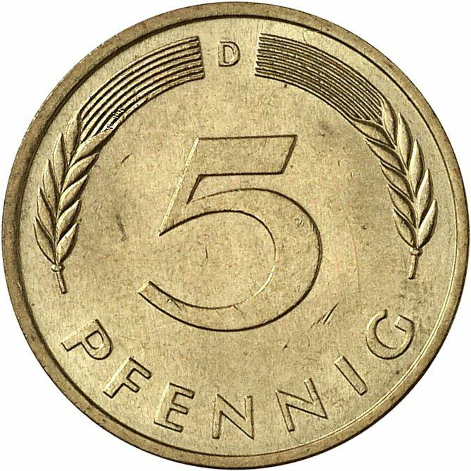DE 5 Pfennig 1976 D