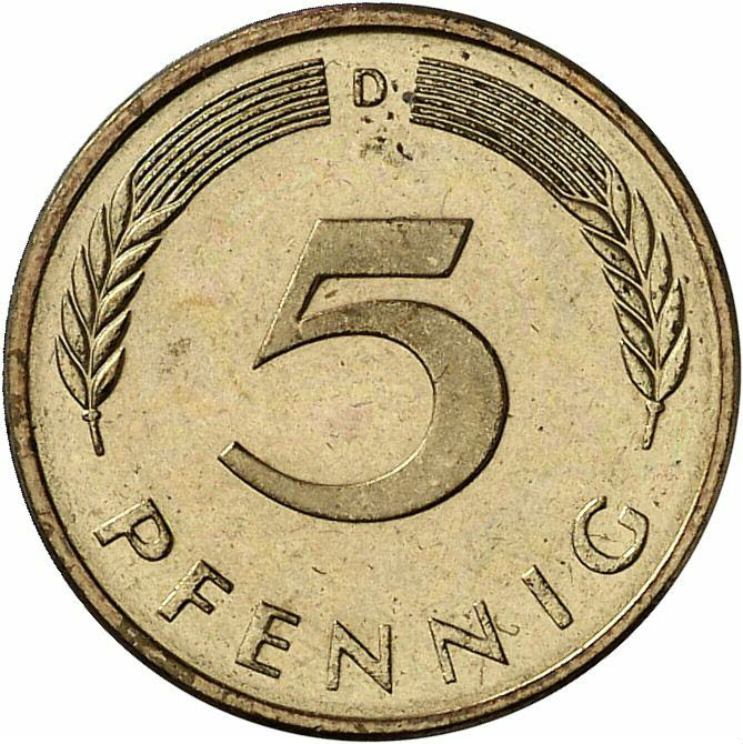 DE 5 Pfennig 1988 D