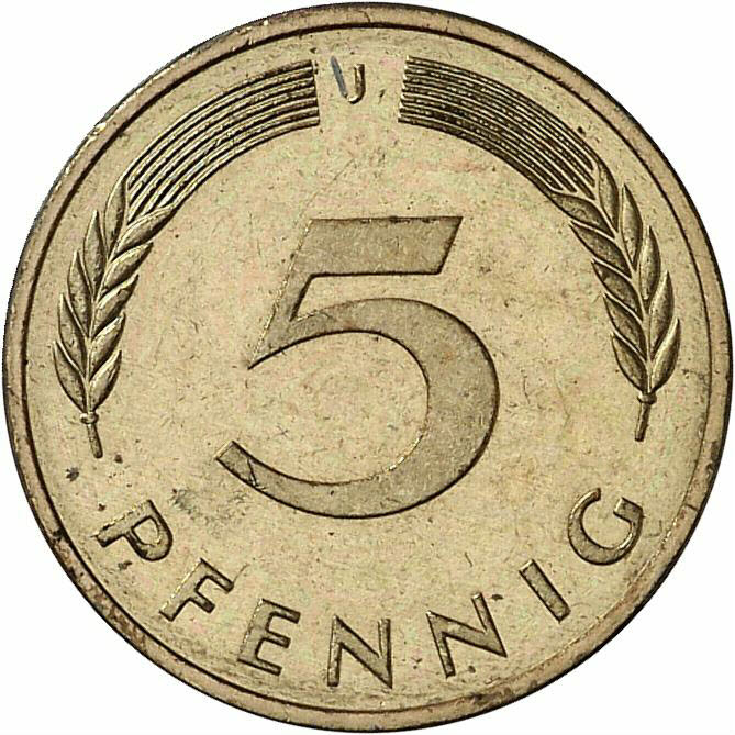 DE 5 Pfennig 1988 J