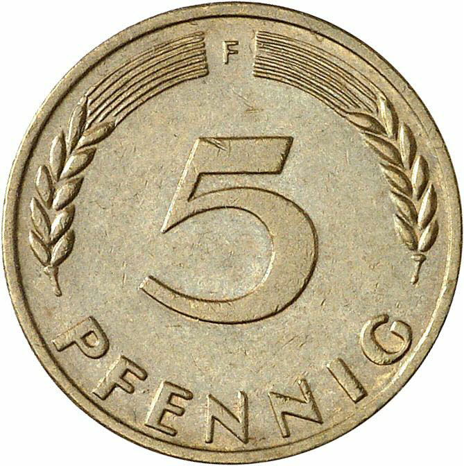 DE 5 Pfennig 1967 F