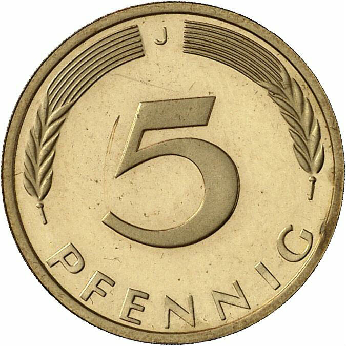 DE 5 Pfennig 1971 J