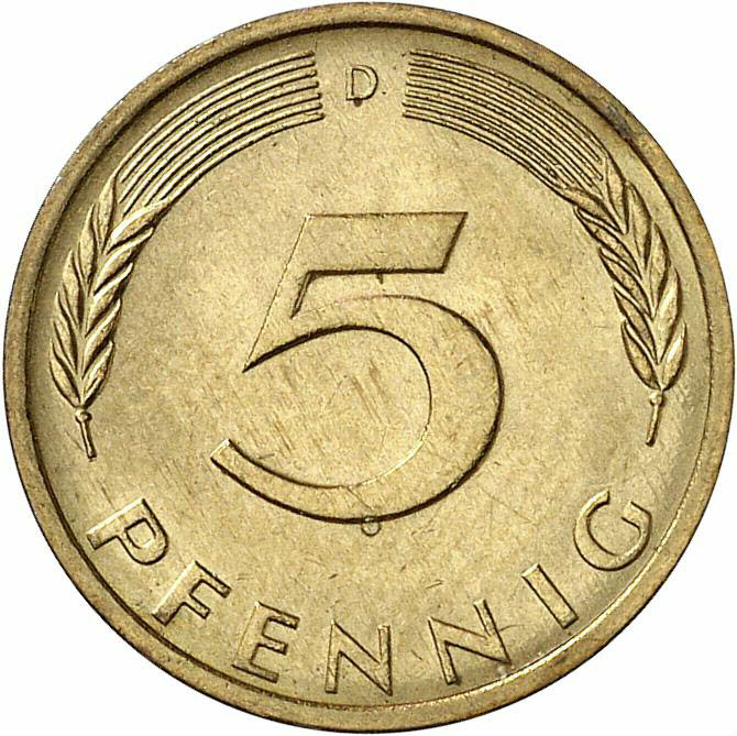 DE 5 Pfennig 1973 D
