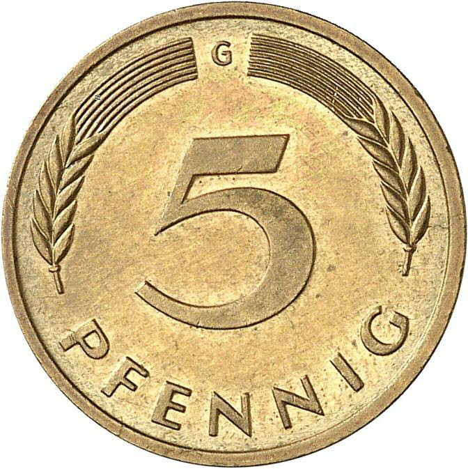 DE 5 Pfennig 1982 G