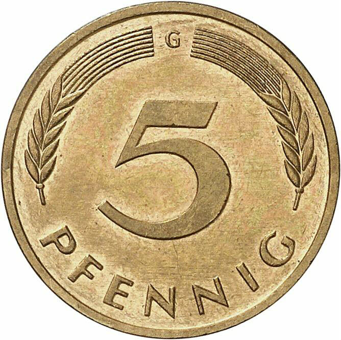 DE 5 Pfennig 1985 G