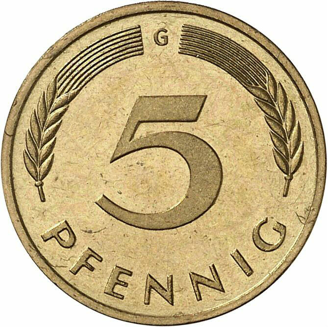 DE 5 Pfennig 1986 G