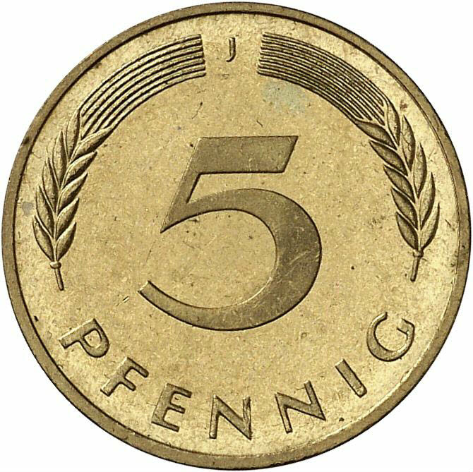 DE 5 Pfennig 1986 J