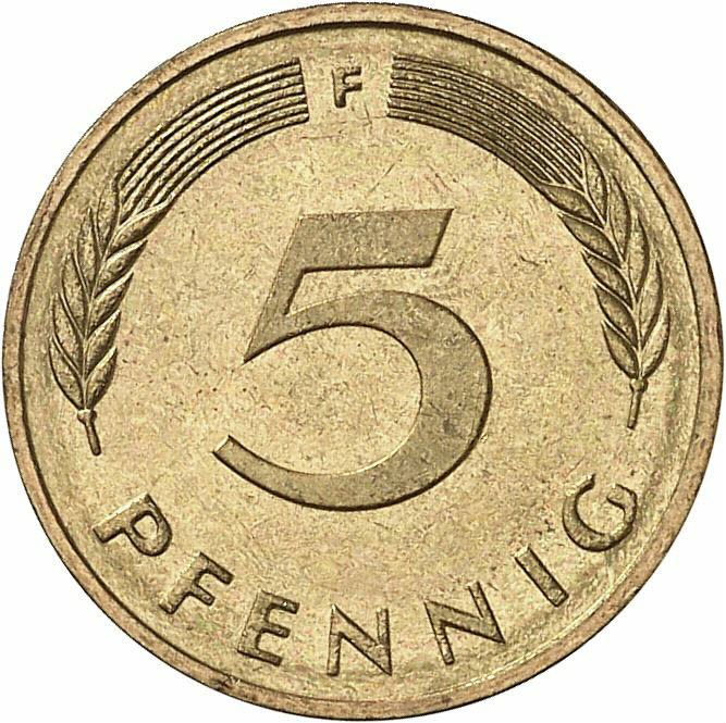 DE 5 Pfennig 1987 F