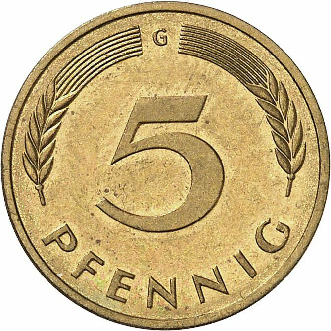 DE 5 Pfennig 1987 G