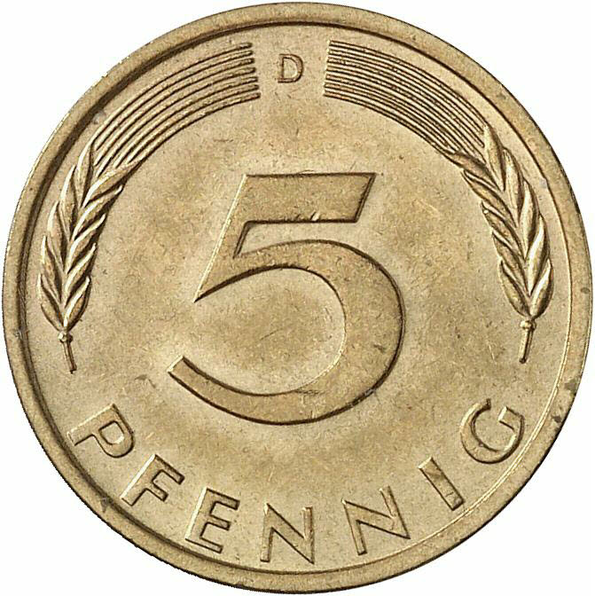 DE 5 Pfennig 1974 J