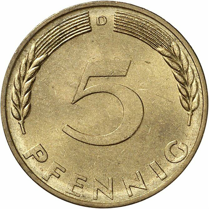 DE 5 Pfennig 1969 D