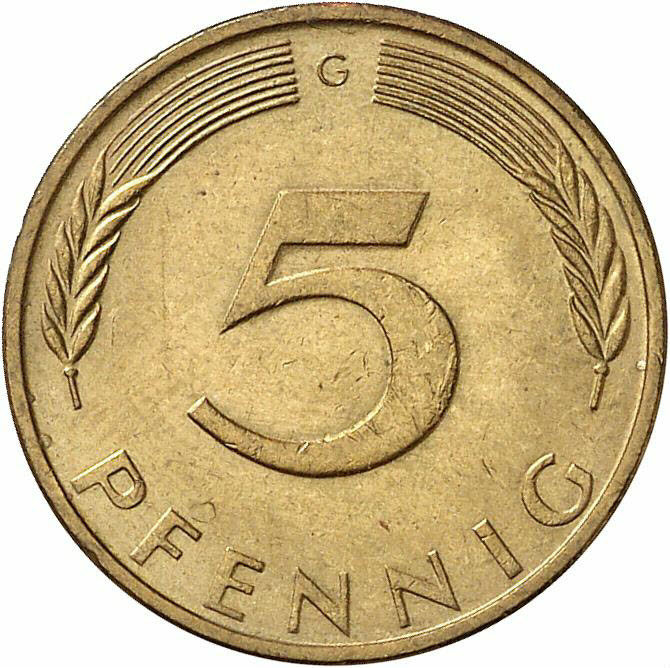 DE 5 Pfennig 1971 G