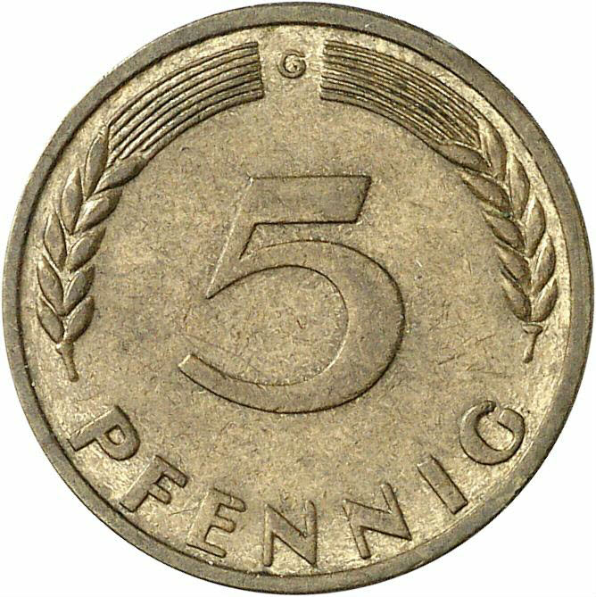 DE 5 Pfennig 1950 F