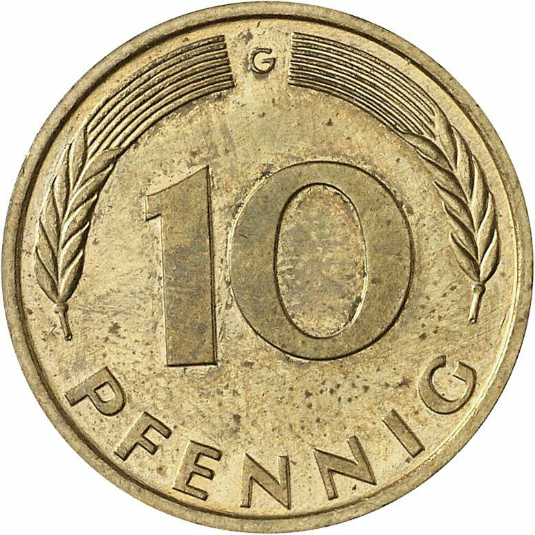 DE 10 Pfennig 1999 G