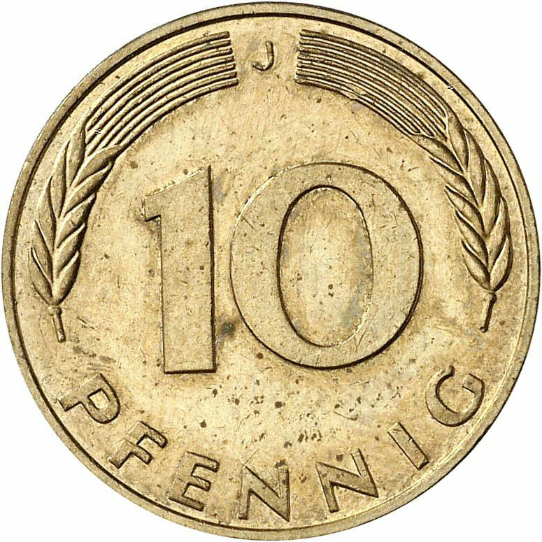 DE 10 Pfennig 2000 J