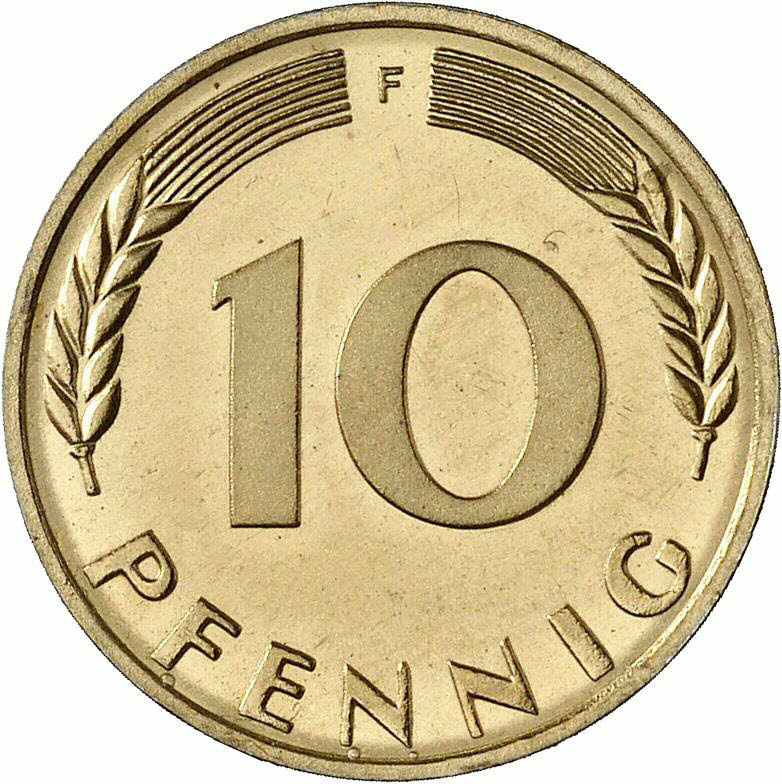 DE 10 Pfennig 1973 F