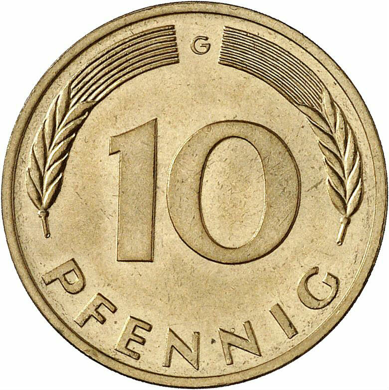 DE 10 Pfennig 1975 G