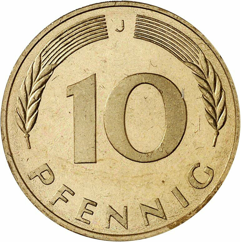 DE 10 Pfennig 1980 J