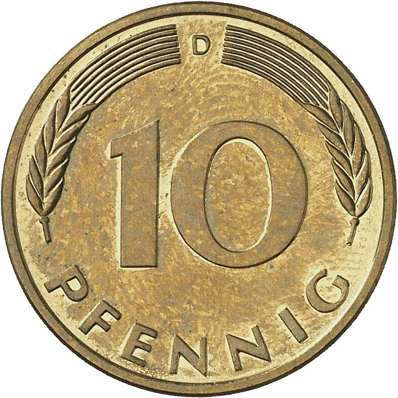 DE 10 Pfennig 1996 D