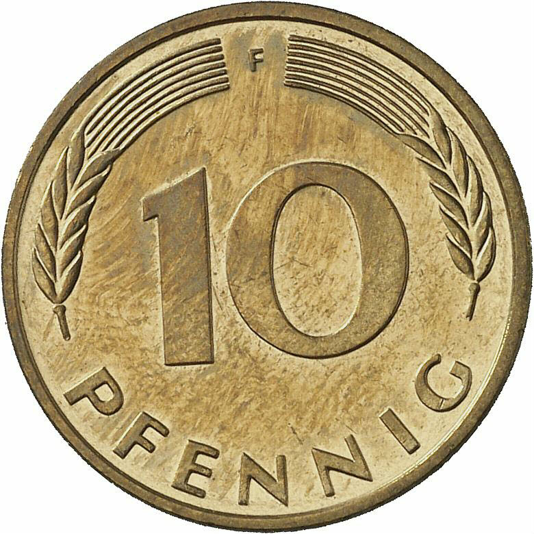 DE 10 Pfennig 1996 F