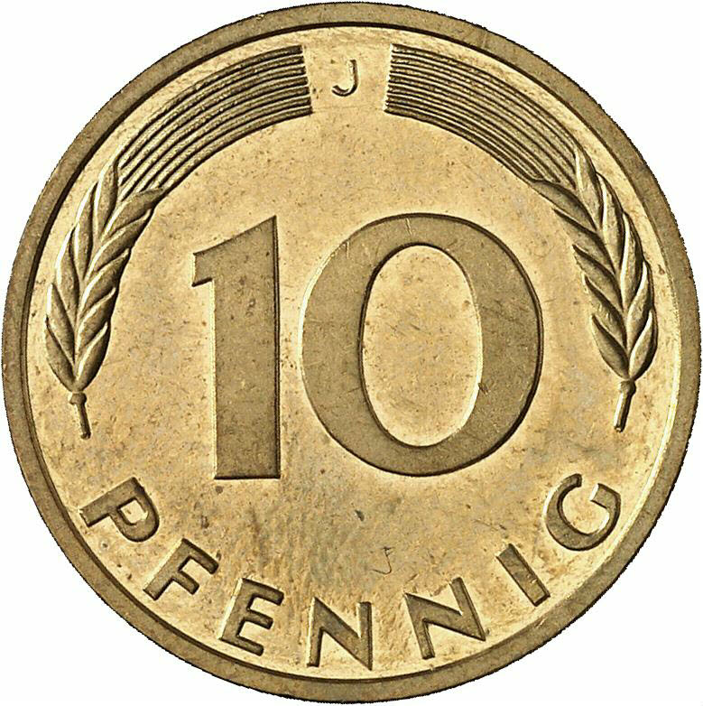 DE 10 Pfennig 1996 J