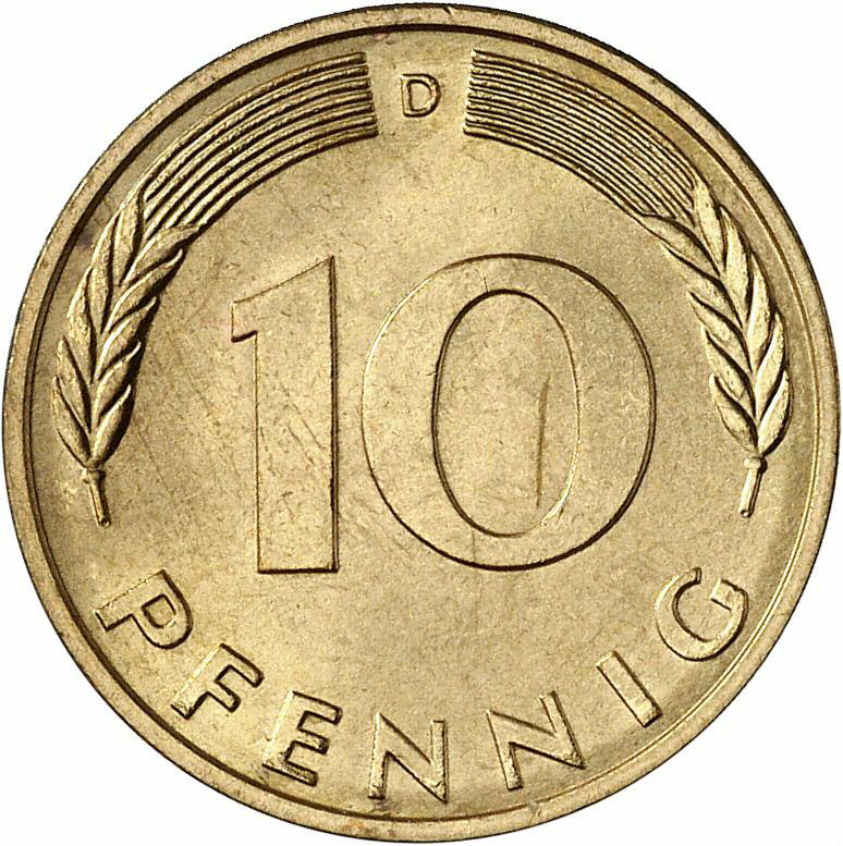DE 10 Pfennig 1980 D