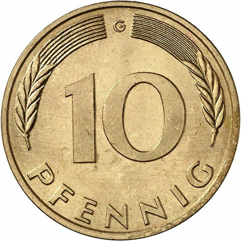 DE 10 Pfennig 1980 G