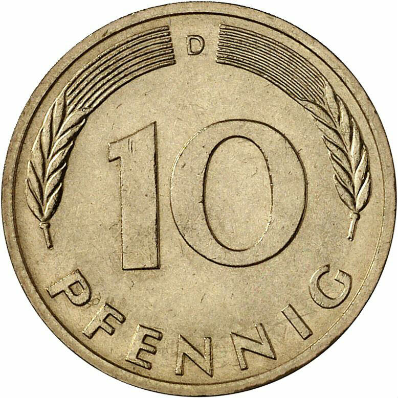 DE 10 Pfennig 1982 D