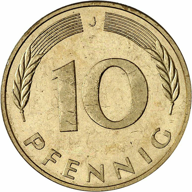 DE 10 Pfennig 1982 J