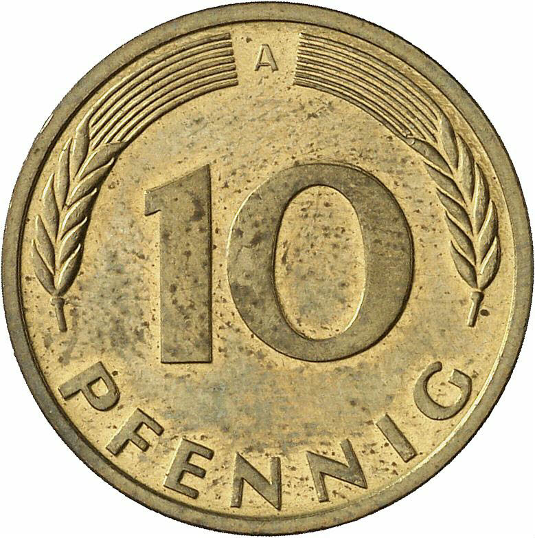 DE 10 Pfennig 1991 A