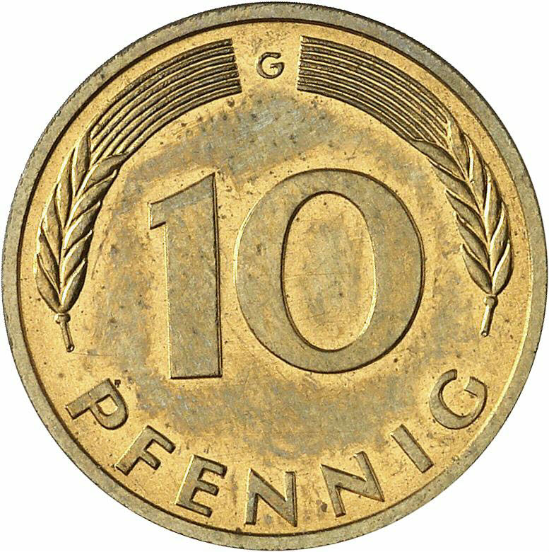 DE 10 Pfennig 1991 G