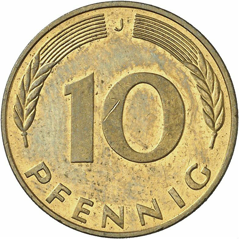 DE 10 Pfennig 1991 J