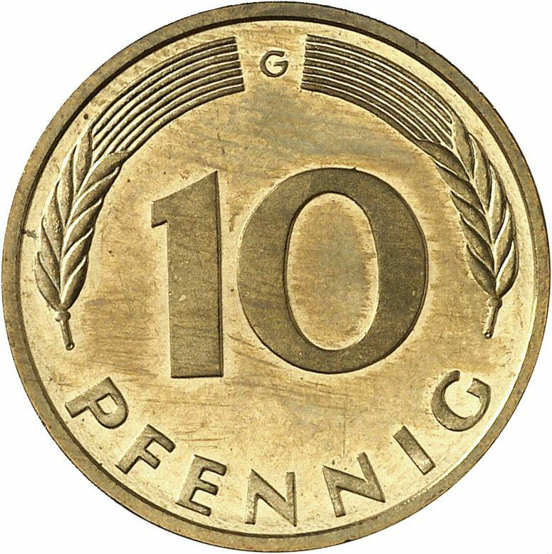 DE 10 Pfennig 1997 G