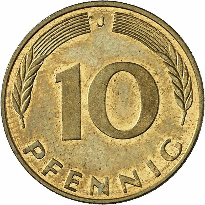 DE 10 Pfennig 1992 J