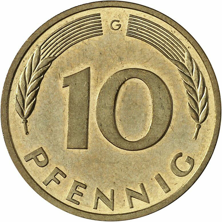 DE 10 Pfennig 1998 G