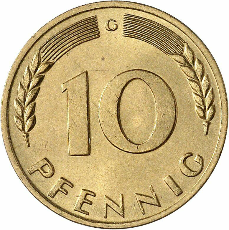 DE 10 Pfennig 1966 G