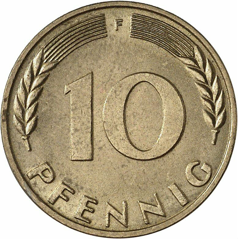 DE 10 Pfennig 1967 F