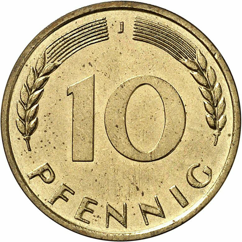 DE 10 Pfennig 1968 J