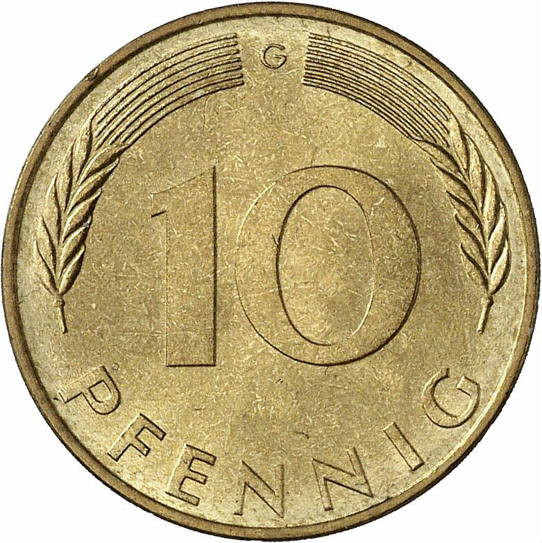 DE 10 Pfennig 1972 G